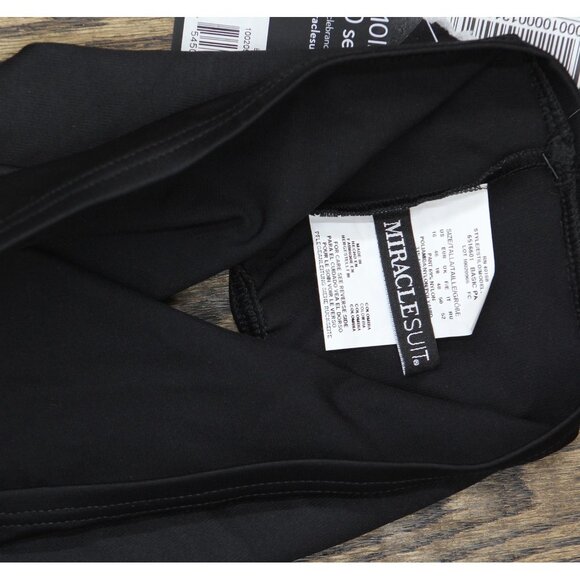 NWT Miraclesuit Womens Basic High Waist Slimming Bathing Suit Bottom Black 16 - Picture 7 of 7
